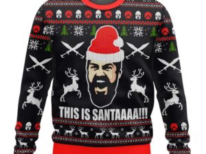 300 Sparta This Is Santaaa Christmas Ugly Christmas Sweater - Image 1