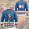 3D 24 Kb Santa Claus Basketball Christmas Ugly Christmas Sweater - Image 2