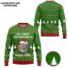 3D All I Want For Christmas Is My Crush Custom Photo Custom Text Ugly Christmas Sweater - Image 2