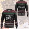 3D Biker Dad Braaap Ugly Christmas Sweater - Image 2