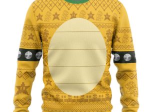 3D Bowser Ugly Christmas Cosplay Ugly Christmas Sweater - Image 1