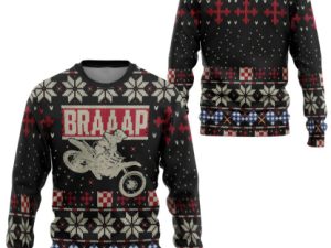 3D Braaap Ugly Christmas Sweater - Image 1