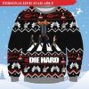 3D Die Hard Four Men Walk Xmas Ugly Christmas Sweater - Image 1