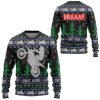 3D Dirt Ride Braaap Ugly Christmas Sweater - Image 1