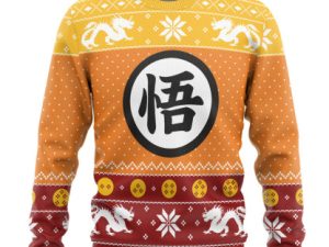 3D Dragon Ball Z Goku Ugly Christmas Ugly Christmas Sweater - Image 1