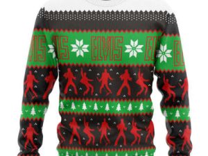 3D Elv Prl Dancing Christmas Custom Ugly Christmas Sweater - Image 1