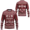 3D Fire Dept Firefighter Ugly Christmas Sweater Red Sweatshirt Apparel - Image 2