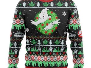 3D Ghostbuster Christmas Edition Custom Ugly Christmas Sweater - Image 1