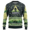 3D Halo Happy Halo Days Ugly Christmas Ugly Christmas Sweater - Image 1