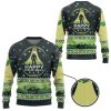3D Halo Happy Halo Days Ugly Christmas Ugly Christmas Sweater - Image 2