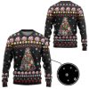 3D Hippie Let It Be Custom Ugly Christmas Sweater - Image 2