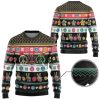 3D Hippie Merry Christmas Custom Ugly Christmas Sweater - Image 2