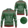 3D I Dont Know Margo National Lampoon Ugly Christmas Sweater - Image 1