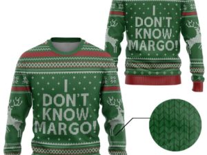 3D I Dont Know Margo National Lampoon Ugly Christmas Sweater - Image 1