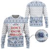 3D I Dont Know Margo National Lampoons Ugly Christmas Sweater - Image 1