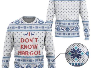 3D I Dont Know Margo National Lampoons Ugly Christmas Sweater - Image 1