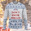 3D I Dont Know Margo National Lampoons Ugly Christmas Sweater - Image 2