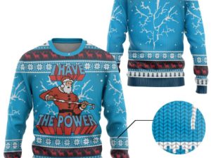 3D I Have The Power Ugly Christmas Sweater - Image 1