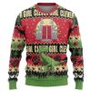 3D Jurassic Park Clever Girl Ugly Christmas Ugly Christmas Sweater - Image 1