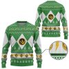 3D Mighty Morphin Green Ranger Christmas Custom Ugly Christmas Sweater - Image 2