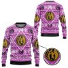 3D Mighty Morphin Pink Power Ranger Custom Ugly Christmas Sweater Holiday Gift - Image 2