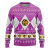 3D Mighty Morphin Pink Ranger Christmas Custom Ugly Christmas Sweater - Image 1