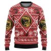 3D Mighty Morphin Red Power Ranger Ugly Christmas Sweater - Image 1