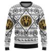 3D Mighty Morphin White Power Ranger Custom Ugly Christmas Sweater Holiday Gift - Image 1