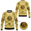 3D Mighty Morphin Yellow Power Ranger Custom Ugly Christmas Sweater - Image 2
