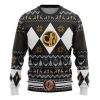 3D Mmpr Black Ranger Christmas Custom Ugly Christmas Sweater - Image 1