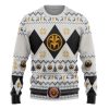 3D Mmpr White Ranger Christmas Ugly Christmas Sweater - Image 1