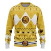 3D Mmpr Yellow Ranger Christmas Custom Ugly Christmas Sweater - Image 1
