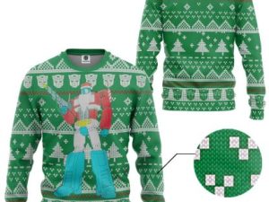 3D Optimus Prime Ugly Christmas Sweater - Image 1