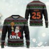 3D Santa Claus 25 Basketball Christmas Ugly Christmas Sweater - Image 2