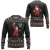 3D Santa Claus Basketball Xmas Ugly Christmas Sweater - Image 1