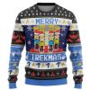 3D St Merry Trekmas Ugly Christmas Ugly Christmas Sweater - Image 1