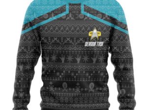 3D St Picard 2020 Blue Ugly Christmas Custom Ugly Christmas Sweater - Image 1