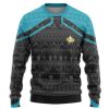 3D St Picard 2020 Blue Ugly Christmas Ugly Christmas Sweater - Image 1