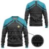 3D St Picard 2020 Blue Ugly Christmas Ugly Christmas Sweater - Image 2