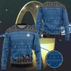3D St The Next Generation 1987 Blue Ugly Christmas Ugly Christmas Sweater - Image 2