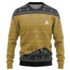3D St The Next Generation 1987 Yellow Ugly Christmas Ver 2 Ugly Christmas Sweater - Image 1
