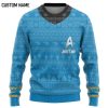 3D St The Original Series 1966 Blue Custom Name Ugly Christmas Sweater - Image 1