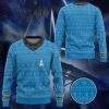 3D St The Original Series 1966 Blue Ugly Christmas Ugly Christmas Sweater - Image 2
