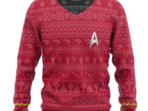 3D St The Original Series 1966 Red Ugly Christmas Ugly Christmas Sweater - Image 1