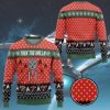 3D St Trek The Halls Christmas Edition Ugly Christmas Sweater - Image 2
