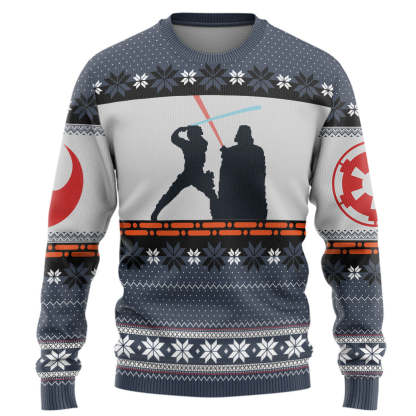 3d sw darth vader christmas gift ugly christmas sweater 1 3D Sw Darth Vader Christmas Gift Ugly Christmas Sweater - Image 1