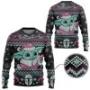 3D Sw Yoda Baby Ugly Christmas Custom Ugly Christmas Sweater - Image 2