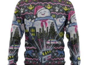 3D There Is No Santa Only Zuul Ugly Christmas Ugly Christmas Sweater - Image 1