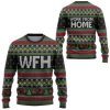 3D Wfh Work From Home Ugly Christmas Sweater - Image 1
