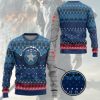 3D Winter Soldier Star Of Bucky Christmas Ugly Christmas Sweater - Image 2